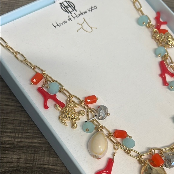 House of Harlow 1960 | Seashell Motif Necklace  🌊🐚🪸 - Picture 4 of 9